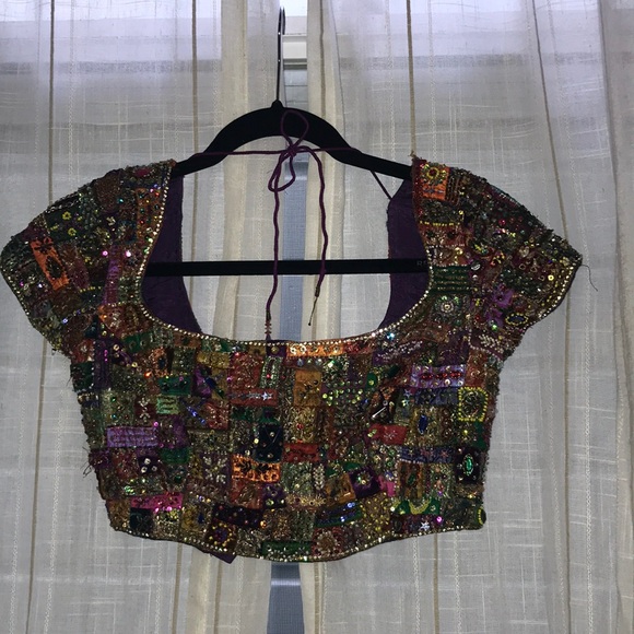 Amazing beaded vintage crop top - Picture 3 of 4